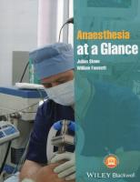 Anaesthesia at a Glance. Autor: Stone Julian, Fawcett William. SmakLiter.pl Okładka książki Anaesthesia at a Glance