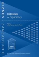 Człowiek w organizacji. Autor: Izabela Stańczyk (red.), Sebastian Twaróg (red.). SmakLiter.pl Okładka książki Człowiek w organizacji
