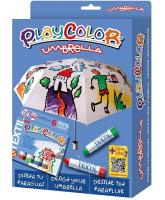 Opakowanie Farby do szyb 6 kolorów + parasolka
