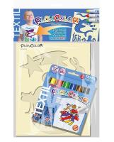 Opakowanie Farby do tkanin 6 kolorów - zestaw dla chłopców