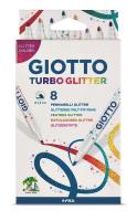 Opakowanie Giotto Flamastry Turbo Glitter 8 sztuk