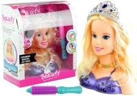 Opakowanie Głowa lalki do stylizacji akcesoria lokówka fiolet