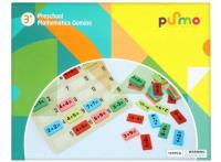 Gra matematyczne domino drewniana. Wydawca: Mega Creative. SmakLiter.pl Opakowanie Gra matematyczne domino drewniana