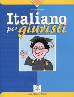Italiano per giuristi. Autor: Forapani Daniela. SmakLiter.pl Okładka książki Italiano per giuristi