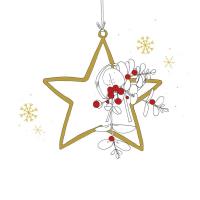 Opakowanie Karnet Swarovski kwadrat CL3211 Święta Gwiazda