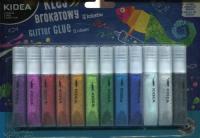 Opakowanie Kidea Klej brokatowy 6ml 12 kolorów