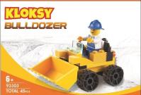 Opakowanie Klocki Kloksy Maszyny budowlane buldożer 45 el.