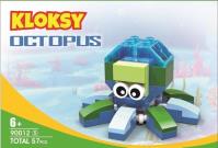 Opakowanie Klocki Kloksy Zwierzęta ośmiornica 57 elementów