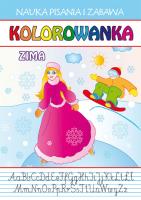 Kolorowanka Zima. Autor: Opracowanie zbiorowe. SmakLiter.pl Okładka książki Kolorowanka Zima