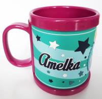 Opakowanie Kraina Lodu, Kubek imienny dla dziecka, Amelka