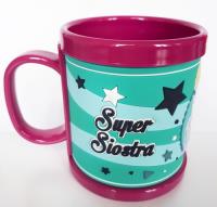 Opakowanie Kraina Lodu, Kubek imienny dla dziecka, Super siostra