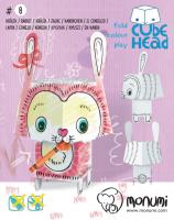 KRÓLIK CUBE HEAD ZŁÓŻ I POKOLORUJ. Autor:   Praca zbiorowa. SmakLiter.pl Okładka książki KRÓLIK CUBE HEAD ZŁÓŻ I POKOLORUJ