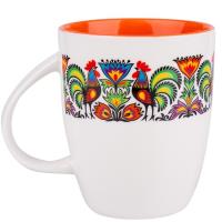 Opakowanie Kubek Marysia - wianek koguty pomarańczowy