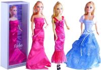 Opakowanie Lalka w sukni wieczorowej 3 rodzaje niebieski róż mix