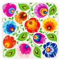 Opakowanie Magnes drewniany - łowicki biały FOLKSTAR