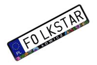 Opakowanie Nakładka na tablicę rejestracyjną - Łowicz czarna