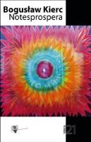 Notesprospera. Autor: Kierc Bogusław. SmakLiter.pl Okładka książki Notesprospera