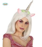 Opakowanie Opaska Jednorożca srebrny róg z uszami