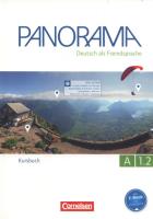 Panorama A 1.2 Kursbuch. Autor: Finster Andrea, Jin Friederike, Paar-Grunbichler Verena. SmakLiter.pl Okładka książki Panorama A 1.2 Kursbuch