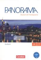 Panorama A 2.1 Kursbuch. Autor: Finster Andrea, Giersberg Dagmar, Jin Friederike, Paar-Grunbichler Verena. SmakLiter.pl Okładka książki Panorama A 2.1 Kursbuch