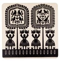 Opakowanie Podkładka drewniana - kurpiowska eko tło FOLKSATR