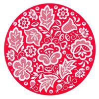 Opakowanie Podkładka pod mysz - kujawska czerwona okrągła