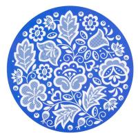 Opakowanie Podkładka pod mysz - kujawska niebieska okrągła