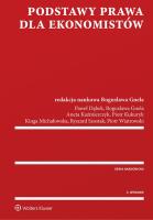 Okładka książki Podstawy prawa dla ekonomistów