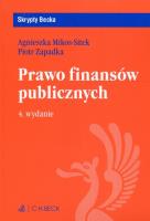 Prawo finansów publicznych. Autor: Zapadka Piotr, Mikos-Sitek Agnieszka. SmakLiter.pl Okładka książki Prawo finansów publicznych