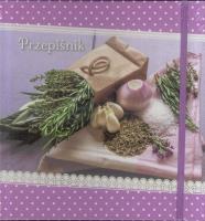 Okładka książki Przepiśnik Fiolet białe kropki