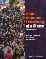 Public Health and Epidemiology at a Glance. Autor: Somerville Margaret, Kumaran K., Anderson Rob. SmakLiter.pl Okładka książki Public Health and Epidemiology at a Glance