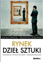 Rynek dzieł sztuki. Autor: Sawicki Łukasz. SmakLiter.pl Okładka książki Rynek dzieł sztuki