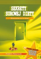 Sekrety surowej diety. Autor: Frédéric Patenaude. SmakLiter.pl Okładka książki Sekrety surowej diety