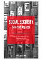 Social Security Selected Aspects. Autor: Joanna Marszałek-Kawa (red.), Plecka Danuta, Hołub Adam. SmakLiter.pl Okładka książki Social Security Selected Aspects