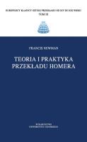 Okładka książki Teoria i praktyka przekładu Homera