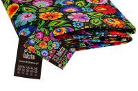 Opakowanie Tkanina bawełna - łowicka czarna 2,5m FOLKSTAR