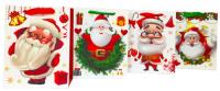 Opakowanie Torebka Lux brokat Xmass Santa A5 12 sztuk