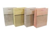 Opakowanie Torebka płaska mała Paski brokat