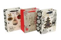 Opakowanie Torebka Świąteczna pionowa mała mix wzorów