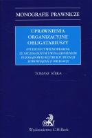 Okładka książki Uprawnienia organizacyjne obligatariuszy