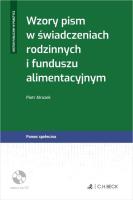 Okładka książki Wzory pism w świadczeniach rodzinnych i funduszu alimentacyjnym
