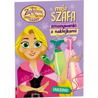 Okładka książki Zaplątani Serial  Moja Szafa Zmazywanki z naklejkami