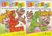 (158) Literki. Do nauki pisania i kolorowania MIX. Autor:   Praca zbiorowa. SmakLiter.pl Okładka książki (158) Literki. Do nauki pisania i kolorowania MIX