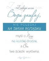Opakowanie A Kartka składana - Z całego serca zaufaj - napisy