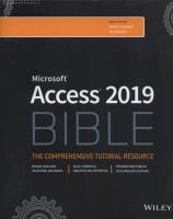 Access 2019 Bible. Autor: Michael Alexander, Richard Kusleika. SmakLiter.pl Okładka książki Access 2019 Bible