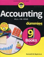 Accounting All-in-One For Dummies. Autor: Boyd Kenneth W.. SmakLiter.pl Okładka książki Accounting All-in-One For Dummies