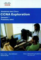 Okładka książki Akademia sieci Cisco CCNA Exploration Semestr 1 podstawy sieci + CD