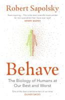 Behave. Autor: Robert M. Sapolsky. SmakLiter.pl Okładka książki Behave
