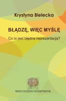 Okładka książki Błądzę, więc myślę.