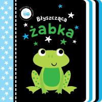 Błyszczące książeczki. Błyszcząca żabka. Autor: Samantha Meredith (ilustr.). SmakLiter.pl Okładka książki Błyszczące książeczki. Błyszcząca żabka